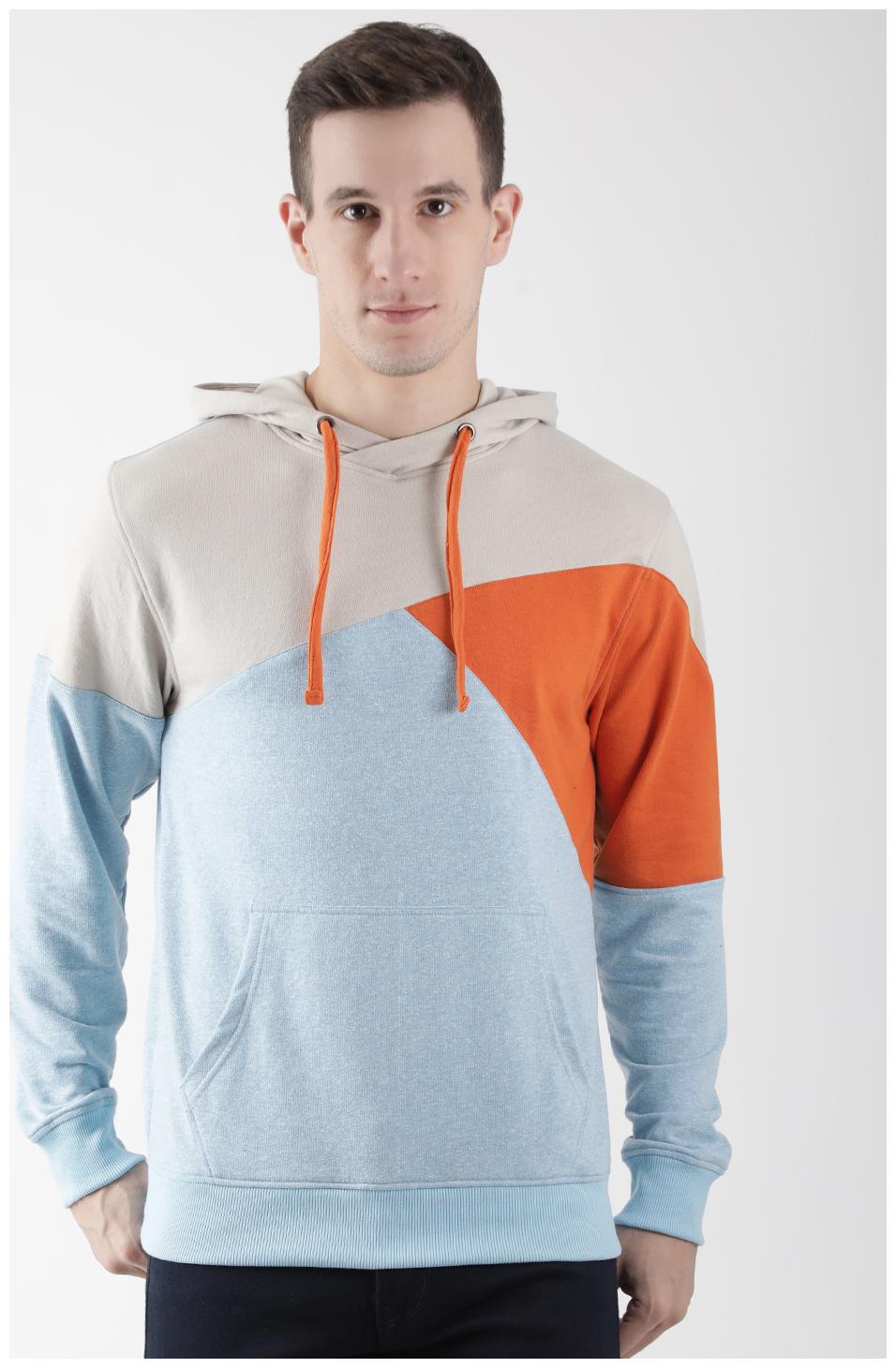 

CLUB YORK Men Blue Hooded Sweatshirt