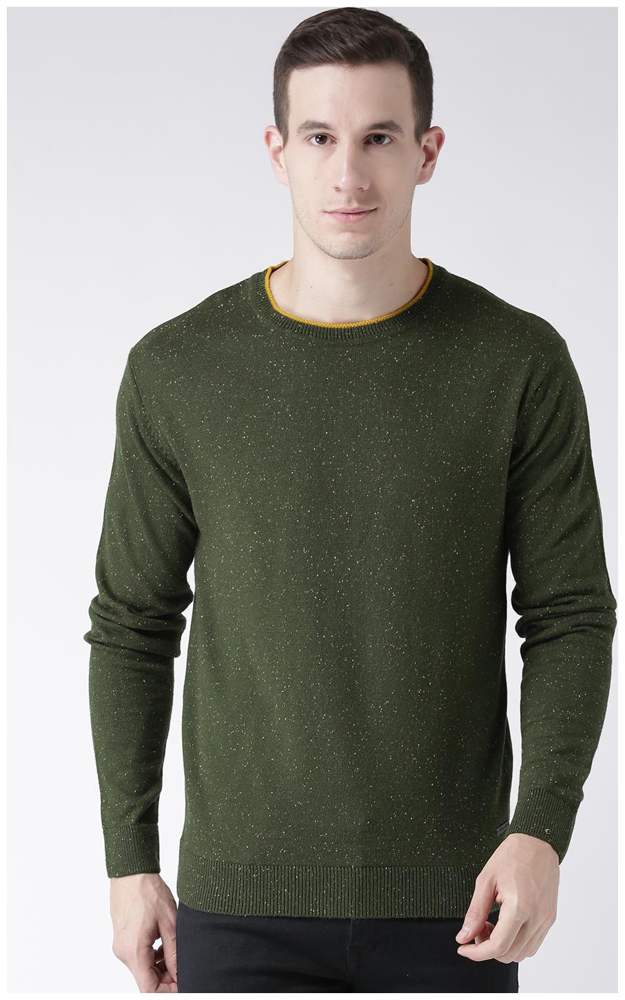 

Club York Men s Long Sleeves Round Neck Speckled Acrylic Sweaters