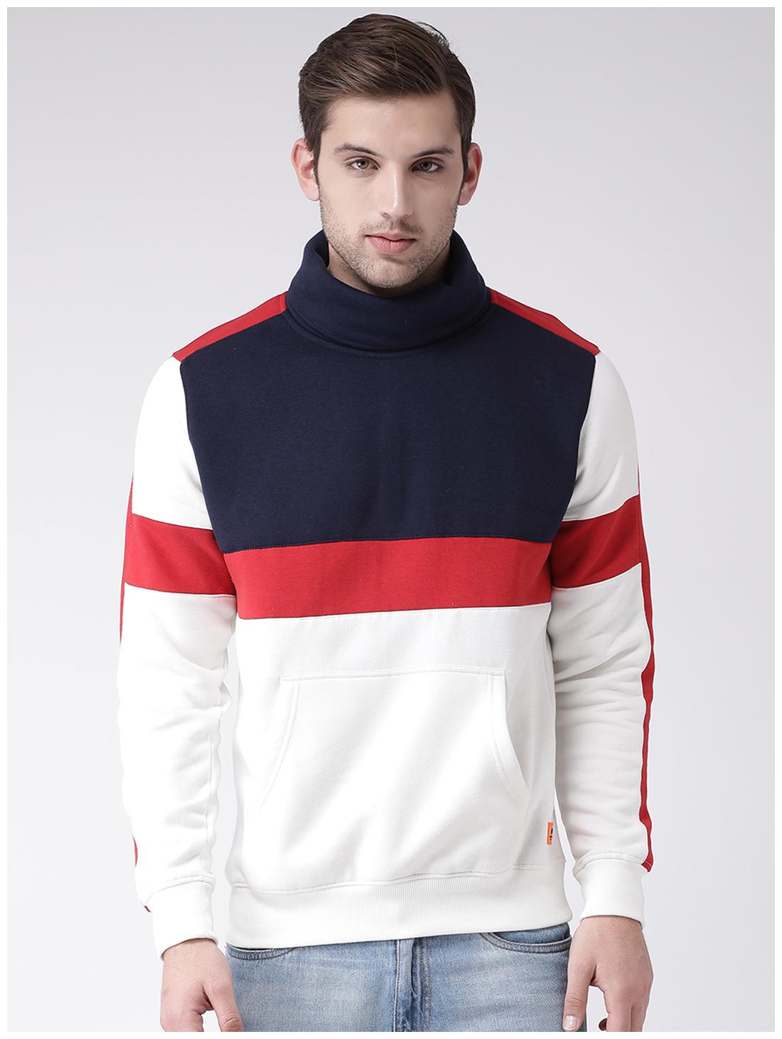 

CLUB YORK Men Multi High neck Sweatshirt