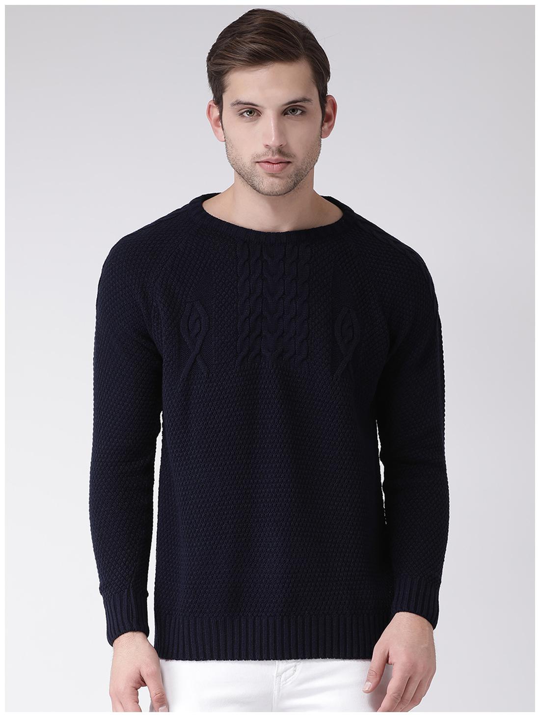 

CLUB YORK Men Acrylic Pullover Blue