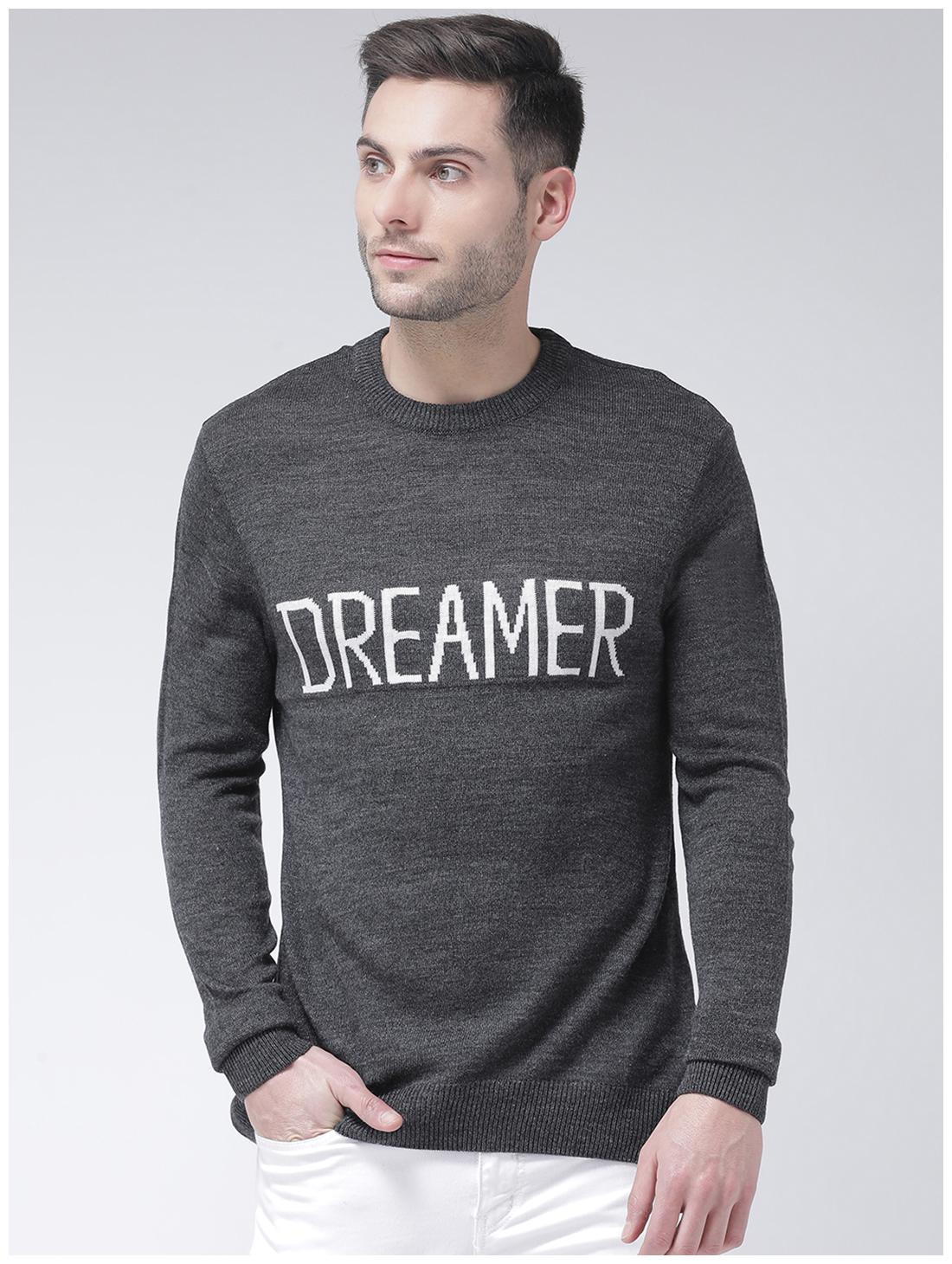 

CLUB YORK Men Grey Round neck Pullover