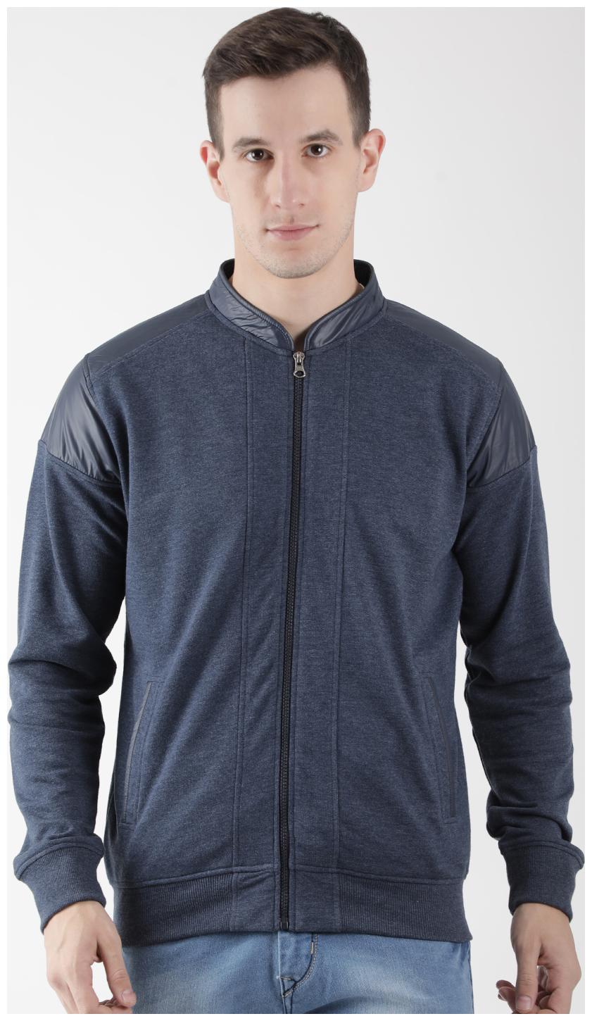 

CLUB YORK Men Blue High neck Sweatshirt