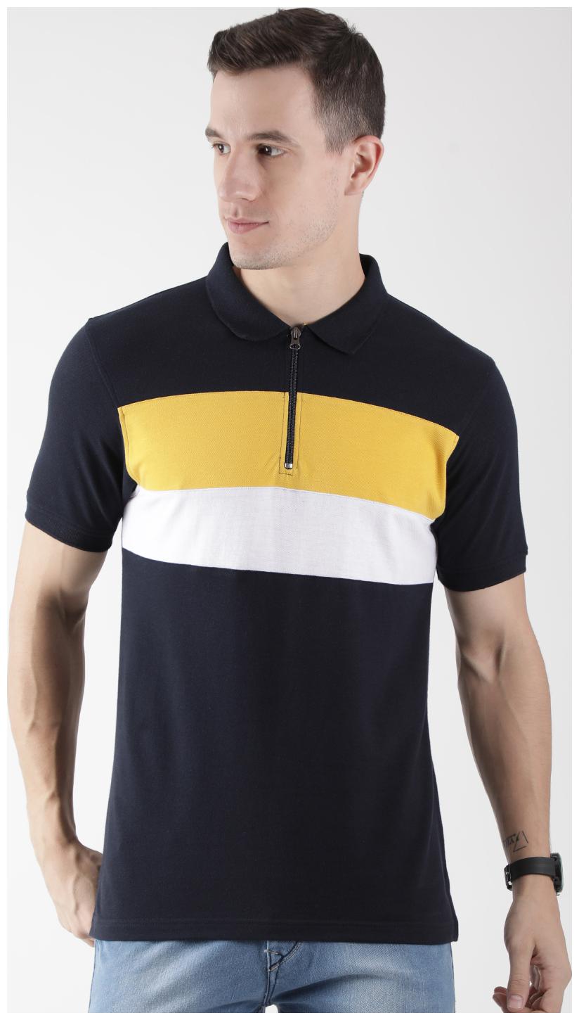 

CLUB YORK Men Blue Regular fit Cotton Blend Polo collar T-Shirt - Pack Of 1