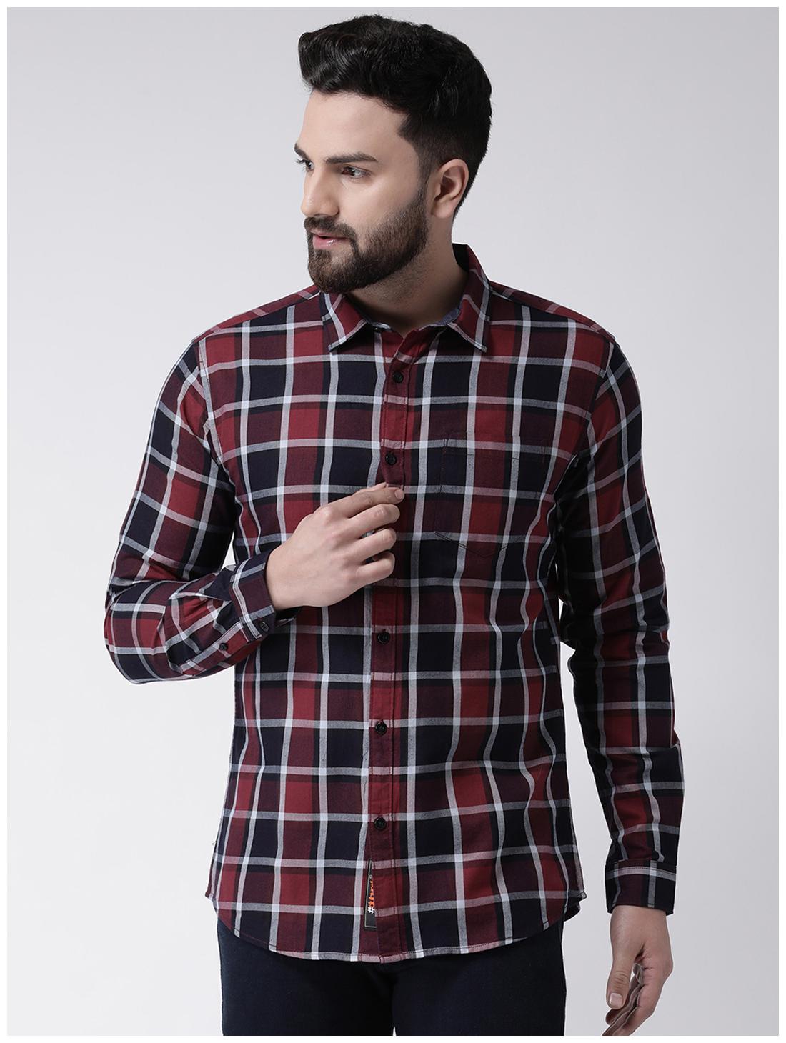 

CLUB YORK Men Multi Checked Slim Fit Casual Shirt