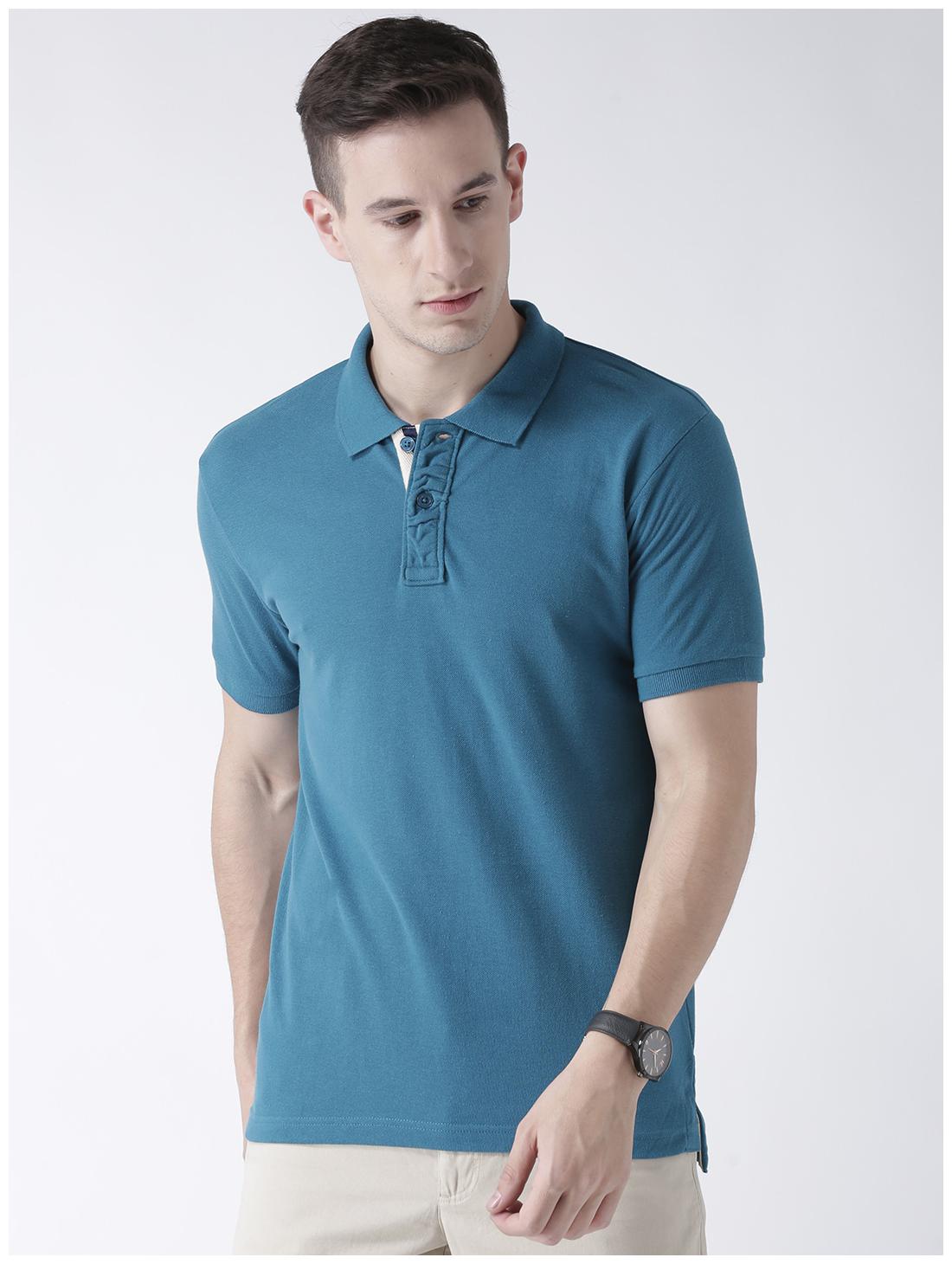 

Club York Men Blue Regular fit Cotton Polo collar T-Shirt - Pack Of 1