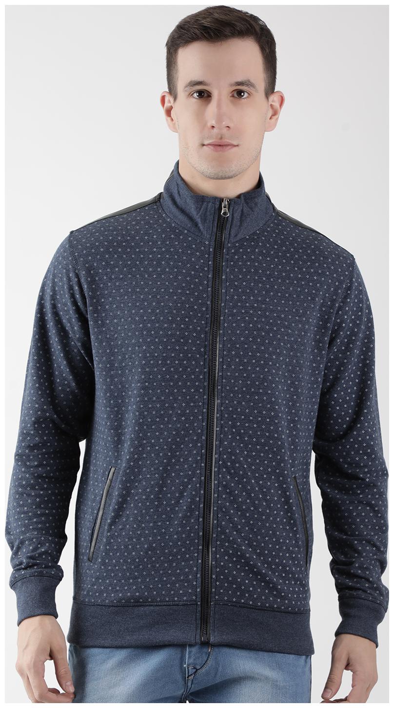 

CLUB YORK Men Blue High neck Sweatshirt