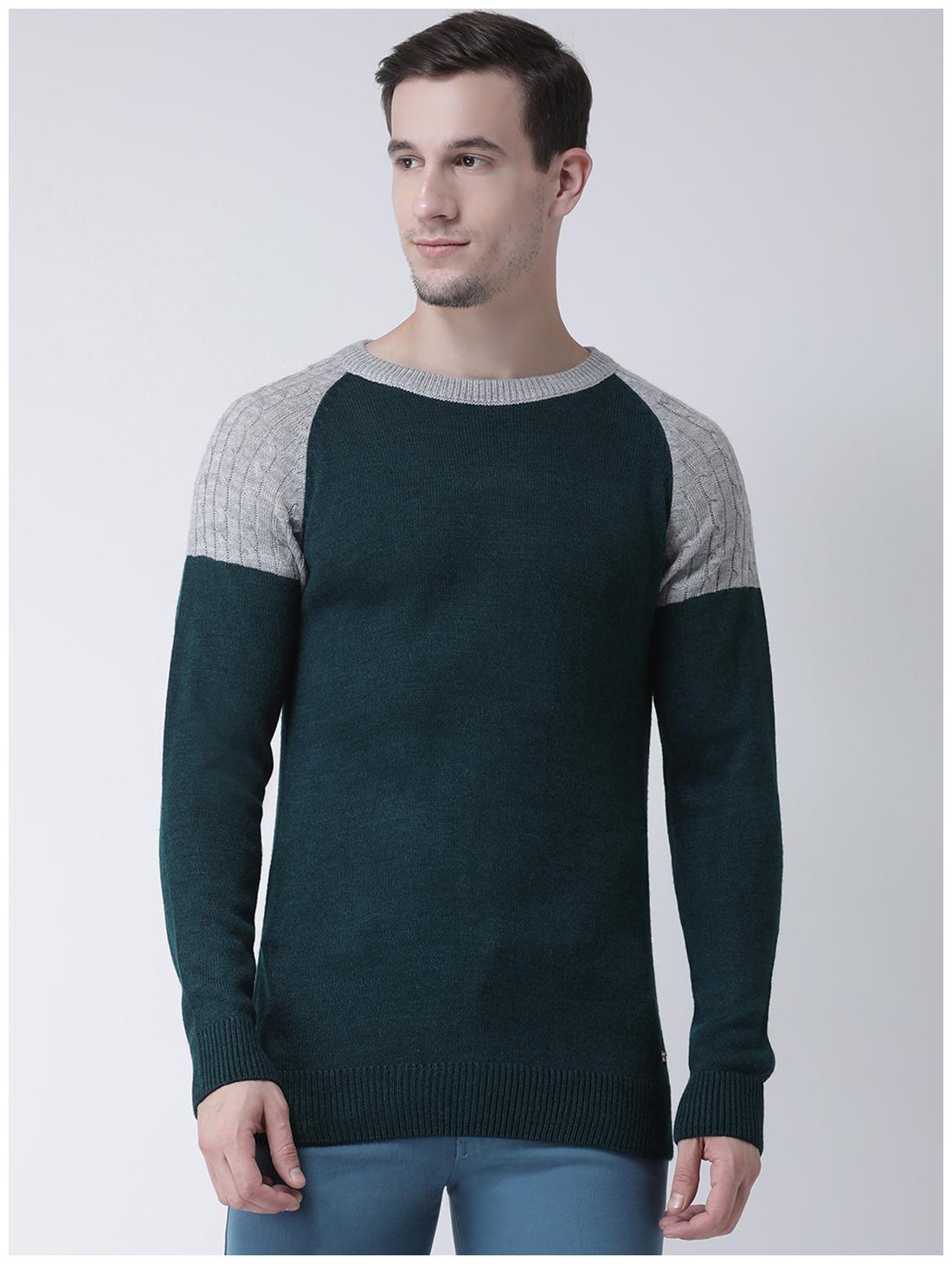 

CLUB YORK Men Blue Round neck Pullover