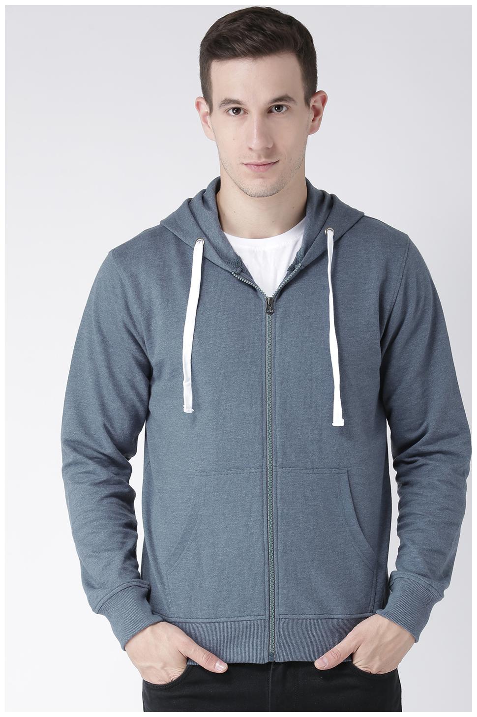 

CLUB YORK Men Blue Hooded Sweatshirt Hoodie