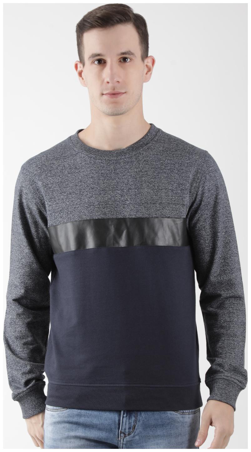 

CLUB YORK Men Blue Round neck Sweatshirt