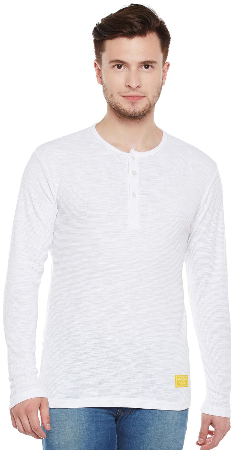 

CLUB YORK Men Black Regular fit Cotton Blend Henley neck T-Shirt - Pack Of 1