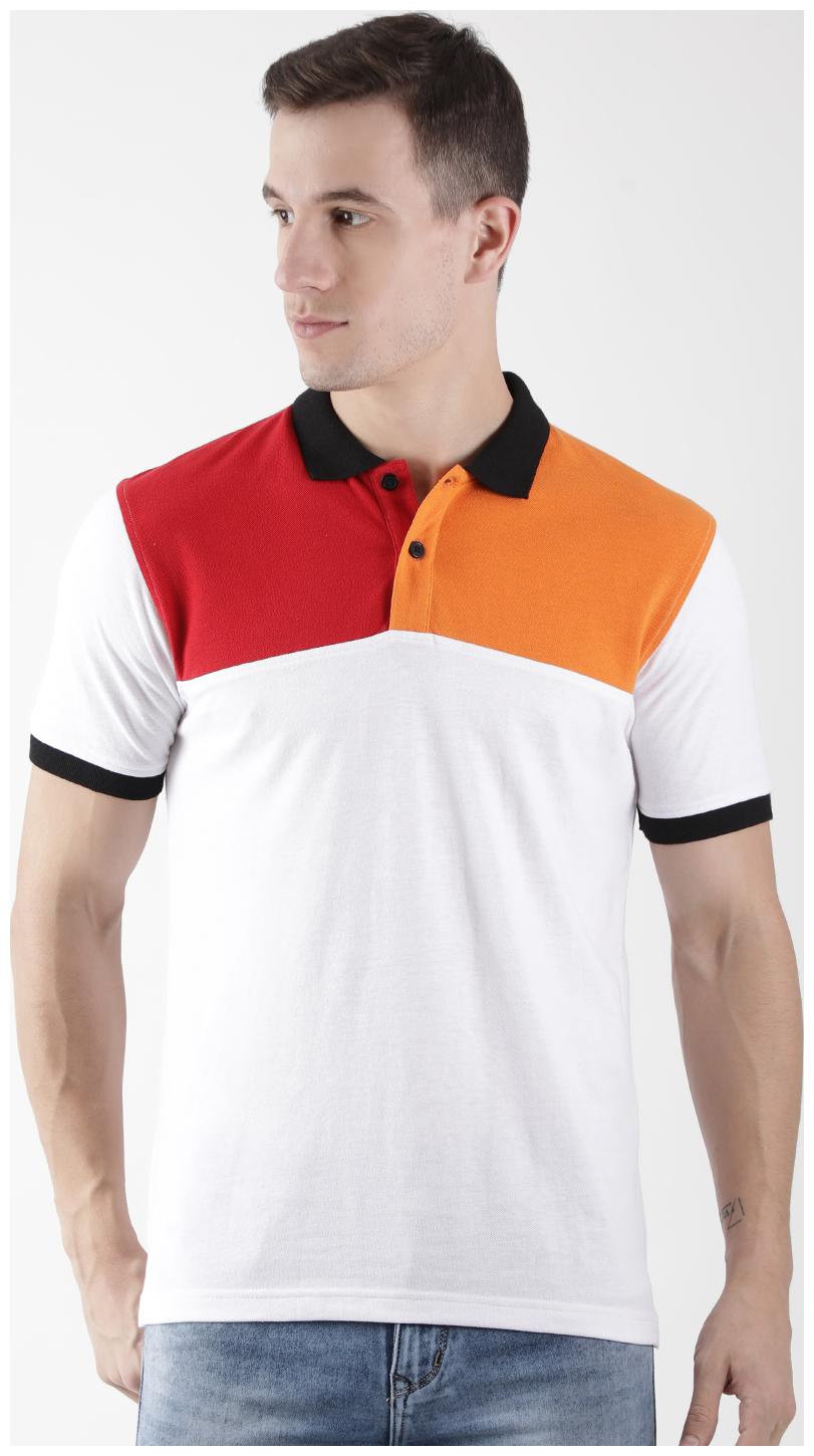 

CLUB YORK Men White Regular fit Cotton Blend Polo collar T-Shirt - Pack Of 1