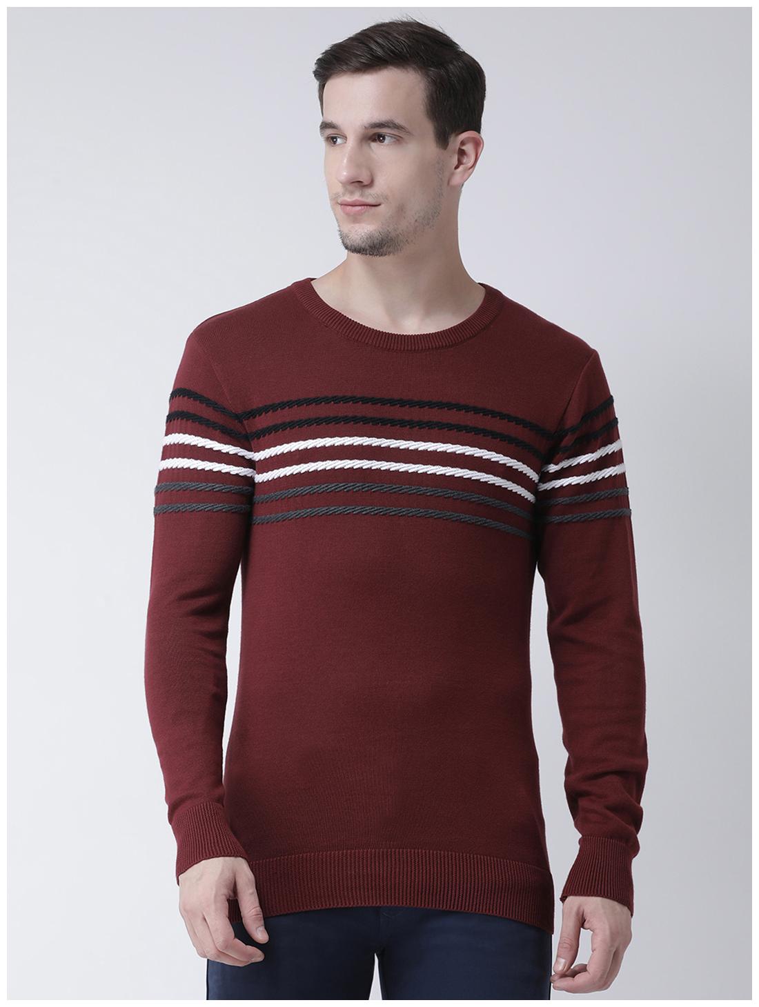 

Club York Men Casual Sweater - Maroon