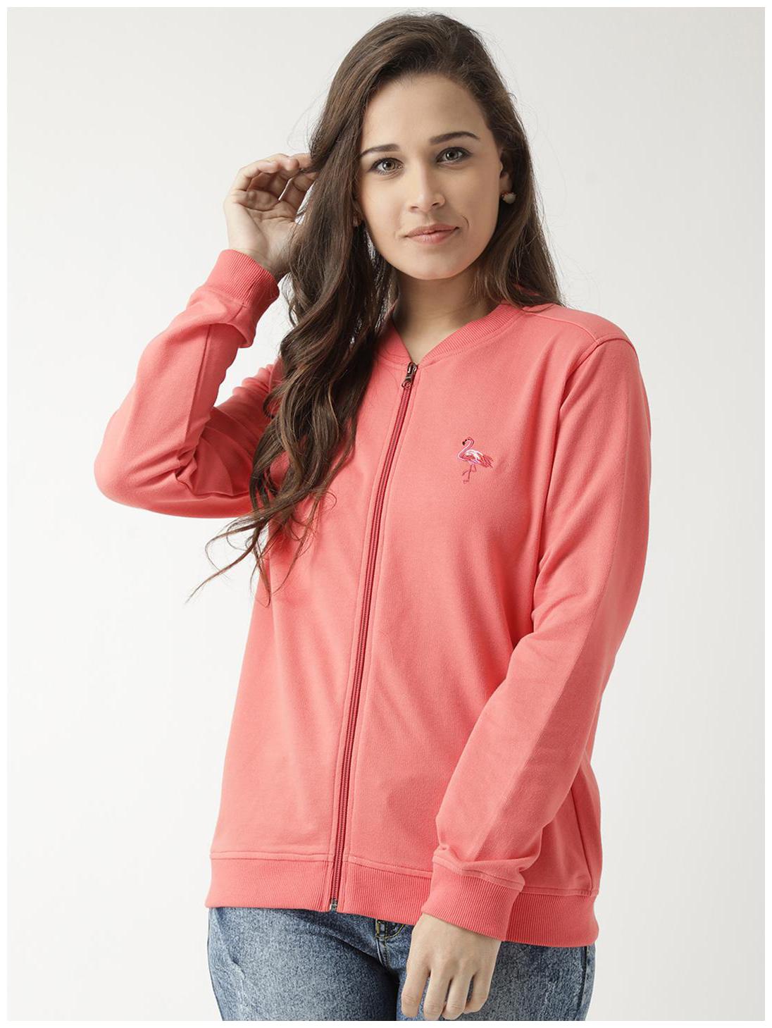 

CLUB YORK Women Solid Sweatshirt - Pink