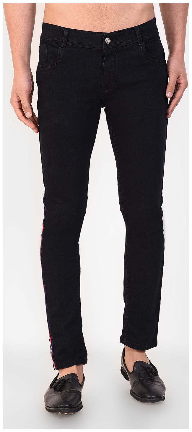

Chrome Coral Men Black Regular Fit Jeans
