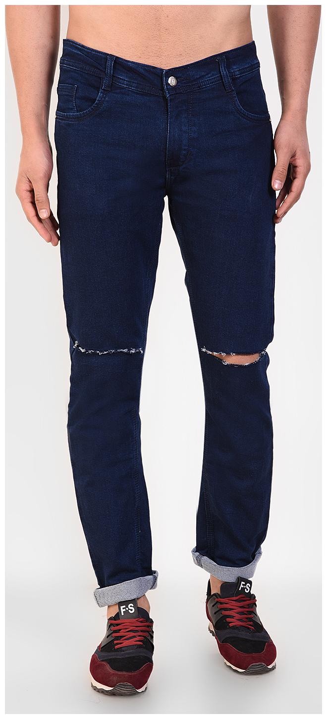 

Chrome Coral Men Blue Regular Fit Jeans