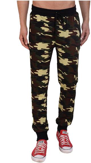 CNC Men Matty Active Camo Print Lower Green