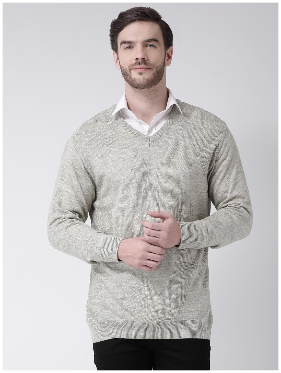 

COBB Men Acrylic Pullover Grey