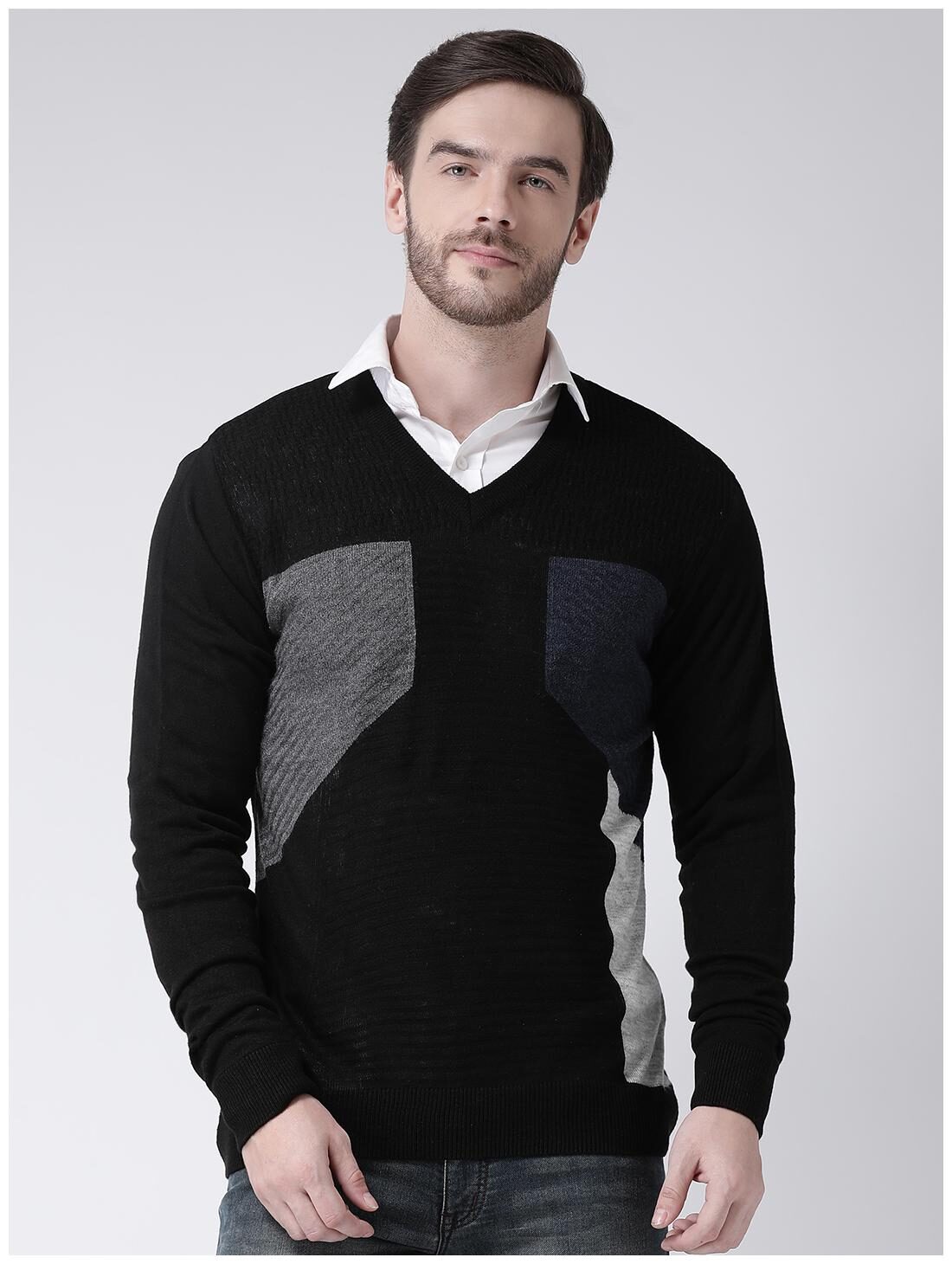 

COBB Men Acrylic Pullover Grey