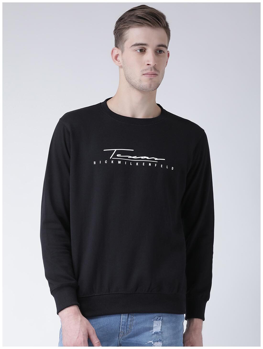 

COBB Men Cotton Printed Sweatshirt Black