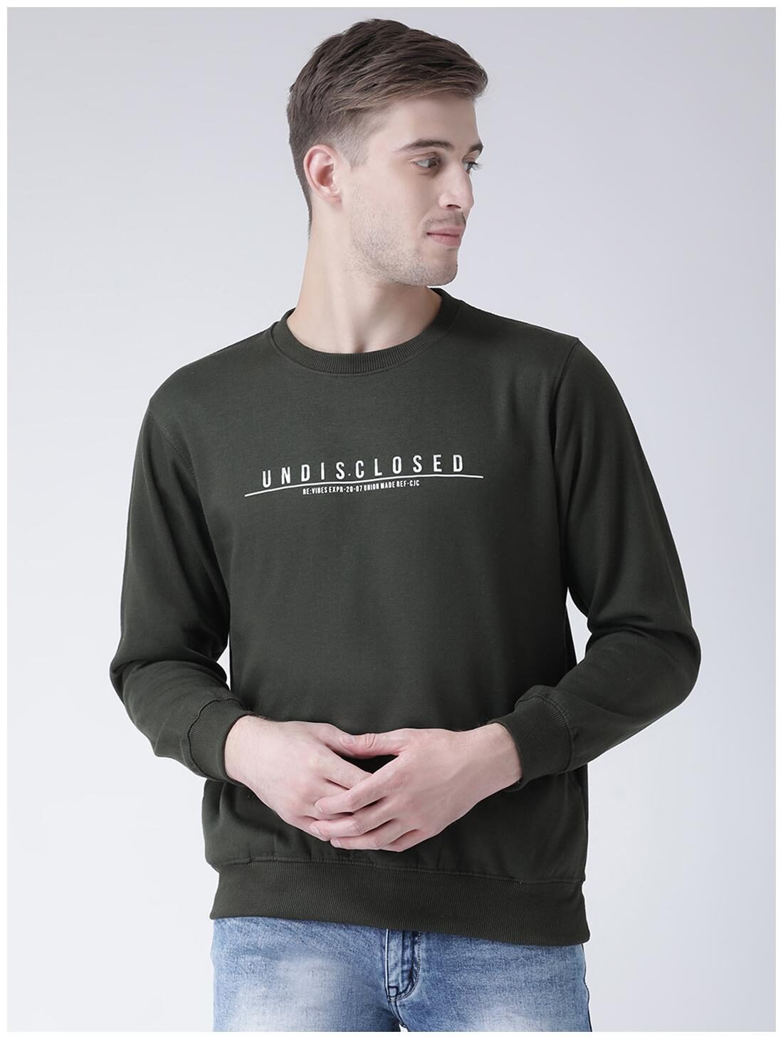 

COBB Men Cotton Printed Sweatshirt Green