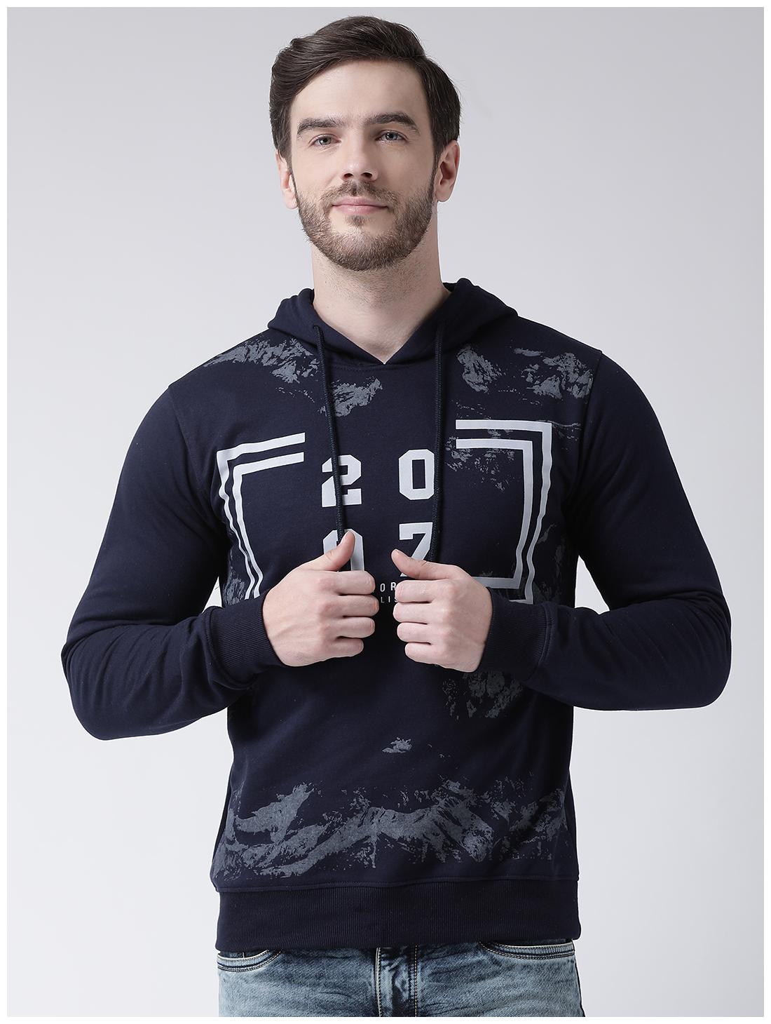 

COBB Men Blue Hooded Sweatshirt