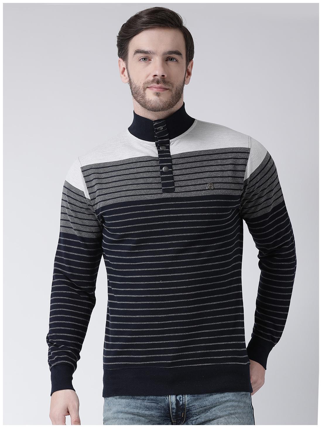

COBB Men Blue High neck Sweatshirt