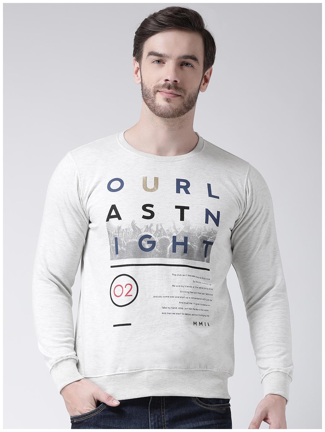 

COBB Men Grey Round neck Sweatshirt