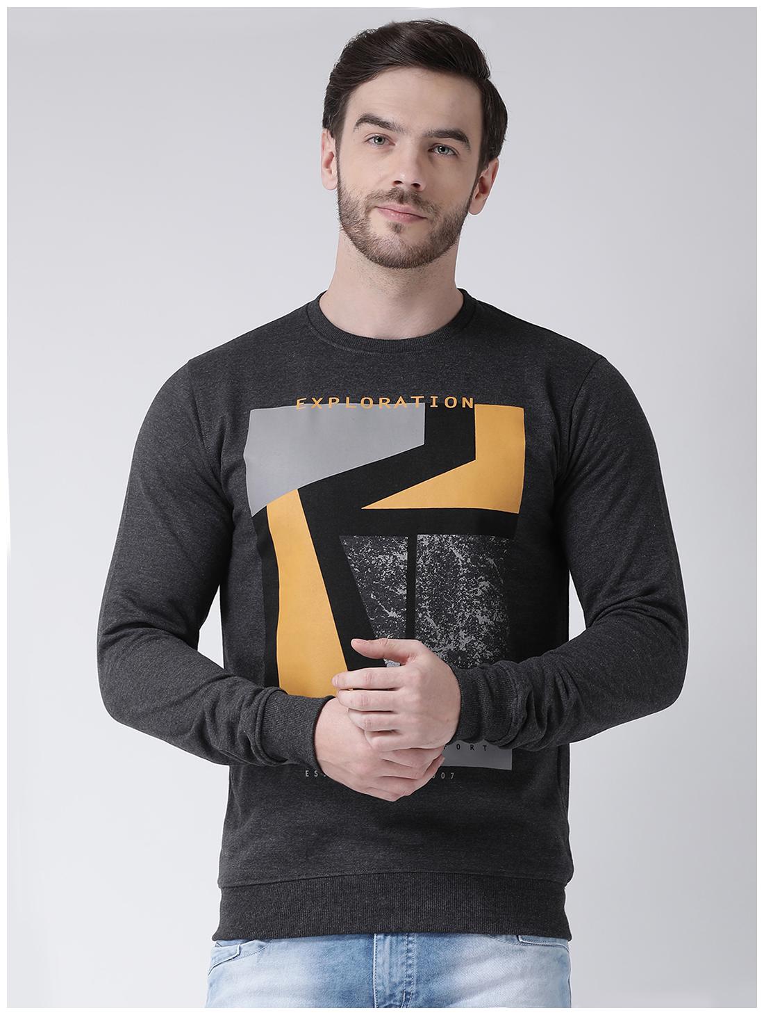 

COBB Men Grey Round neck Sweatshirt