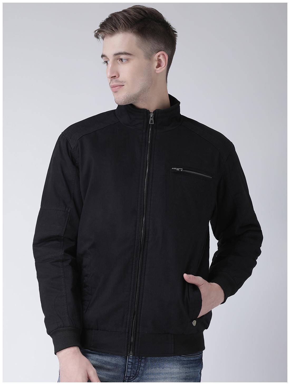 

COBB Men Polyester Biker Jacket Black