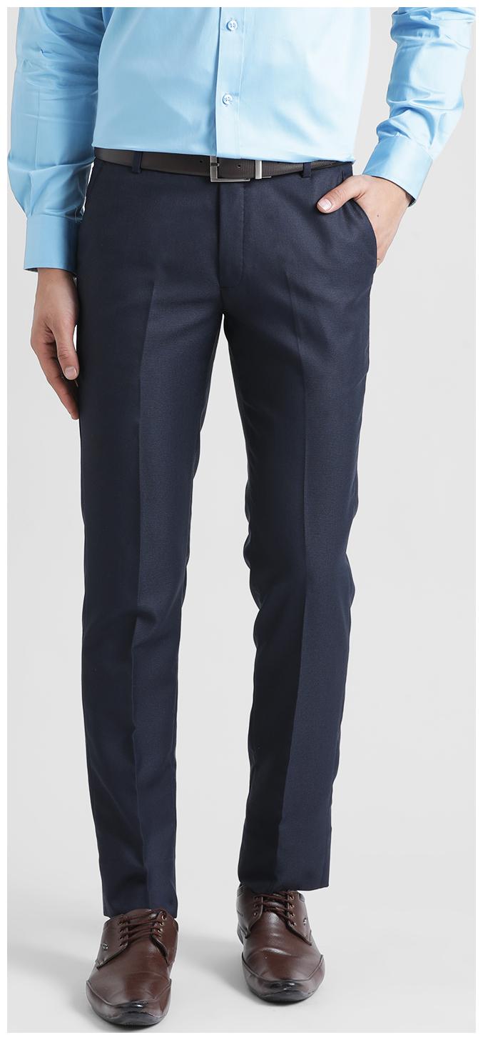 

COBB Men Solid Regular Fit Formal Trouser - Blue