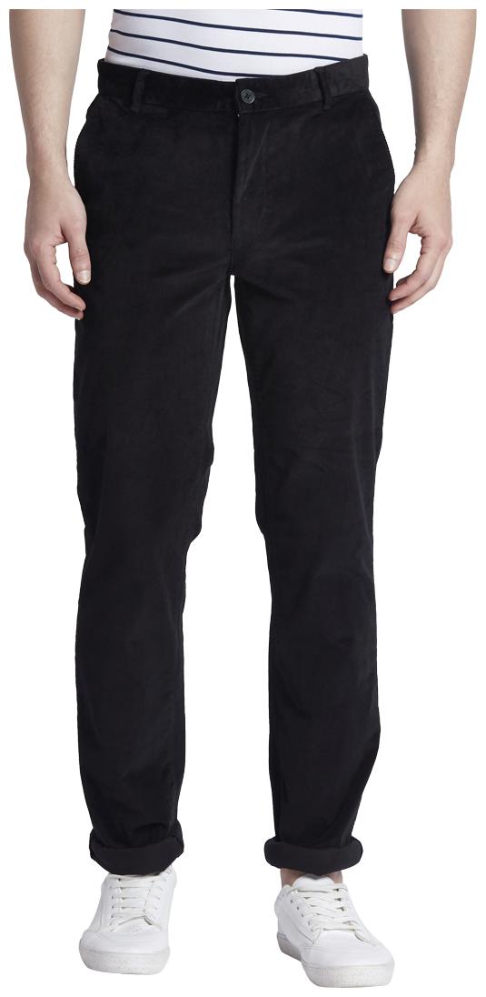 

ColorPlus Men Black Solid Regular fit Regular trousers