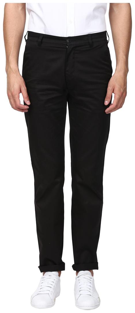 

ColorPlus Men Black Solid Regular fit Chinos