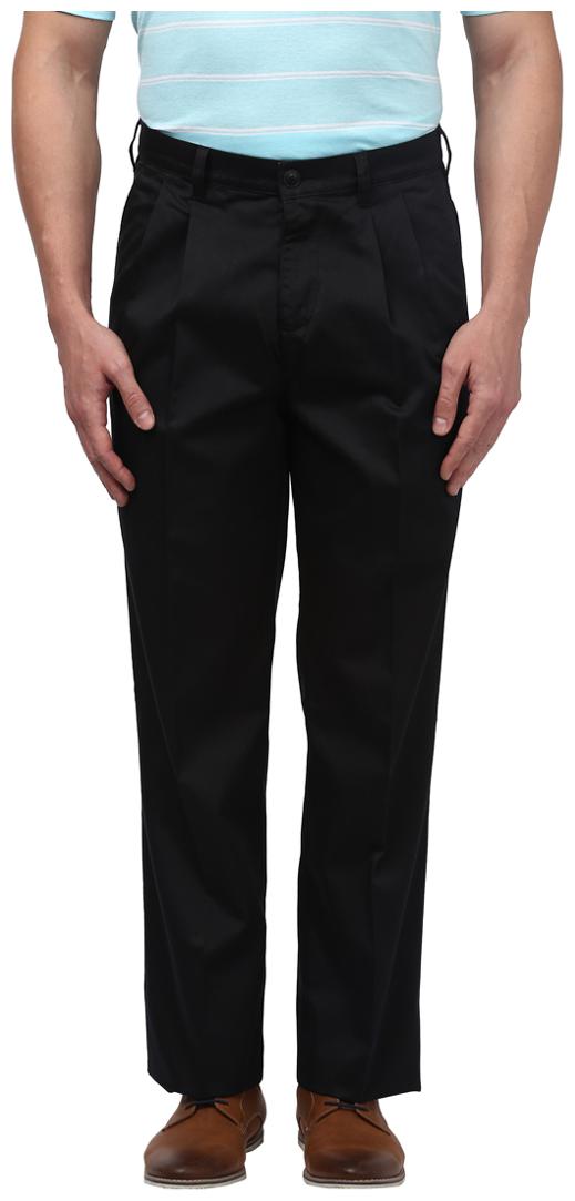 

Colorplus Black Classic Fit Cotton Trousers