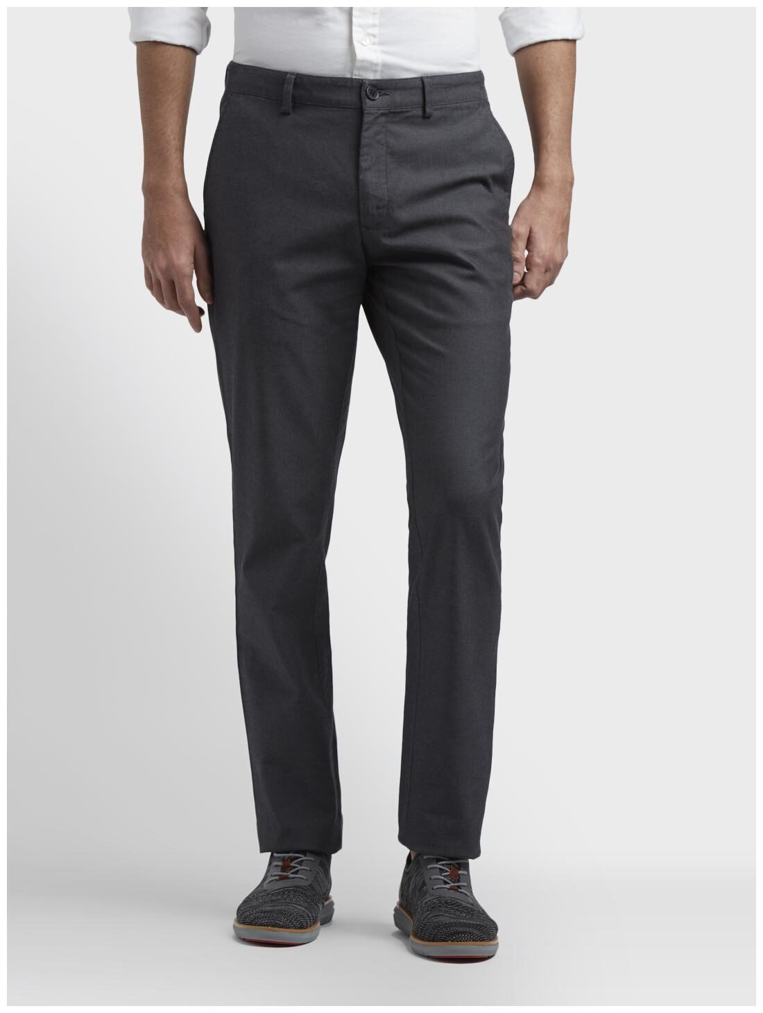 

ColorPlus Men Black Solid Regular fit Regular trousers