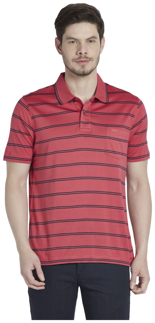 

ColorPlus Men Red Regular fit Cotton Polo collar T-Shirt - Pack Of 1