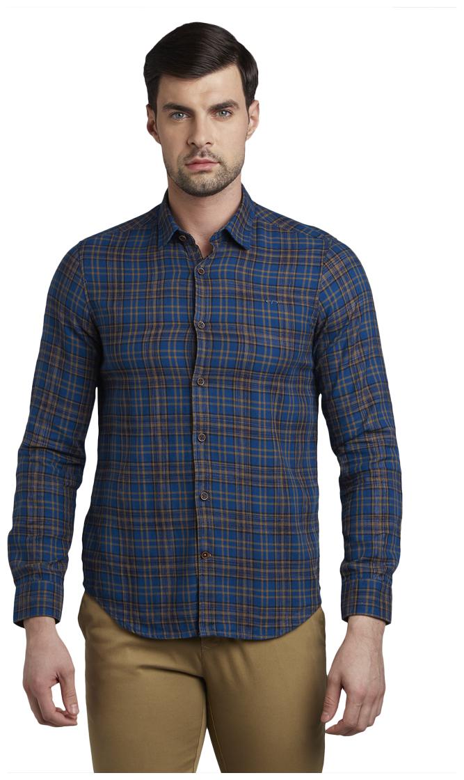 ColorPlus Men Multi Checked Slim Fit Casual Shirt