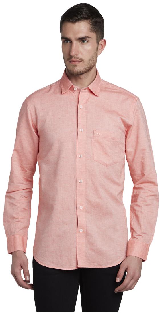 

ColorPlus Men Red Solid Regular Fit Casual Shirt