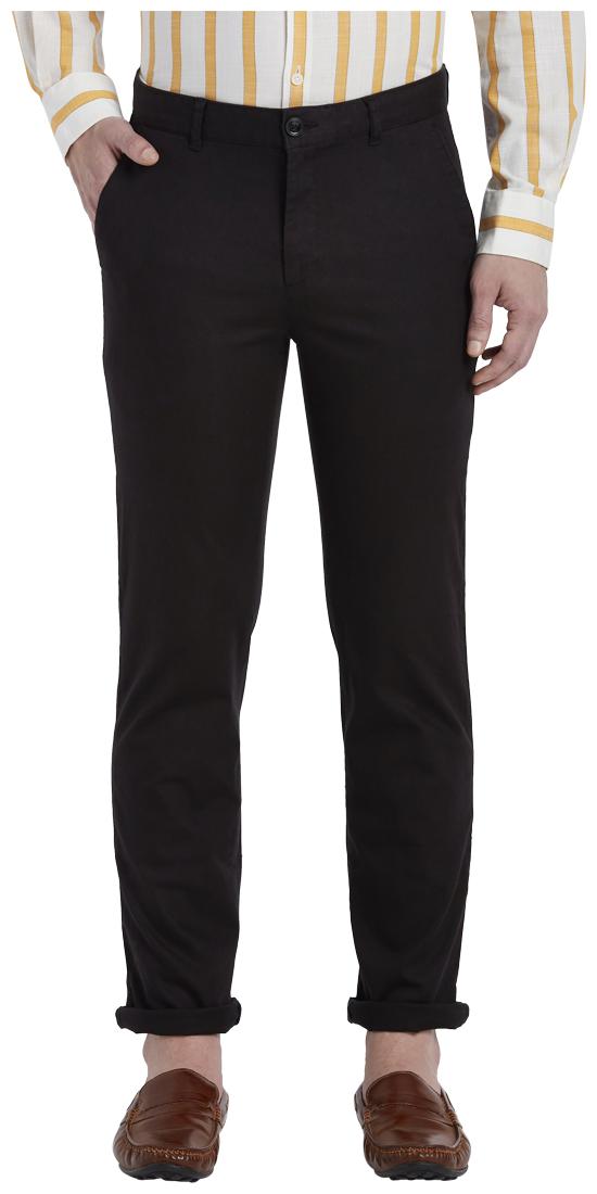 

ColorPlus Men Brown Solid Regular fit Regular trousers