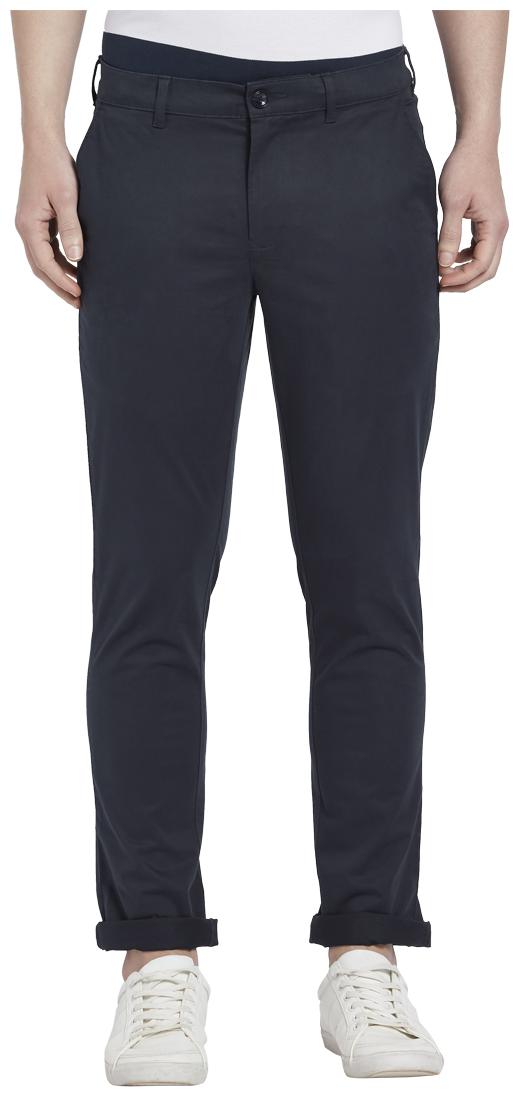 

ColorPlus Men Blue Solid Regular fit Regular trousers