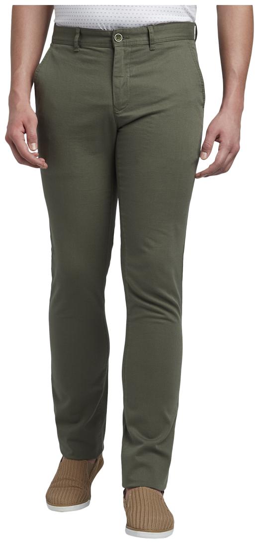 

ColorPlus Men Green Solid Regular fit Regular trousers