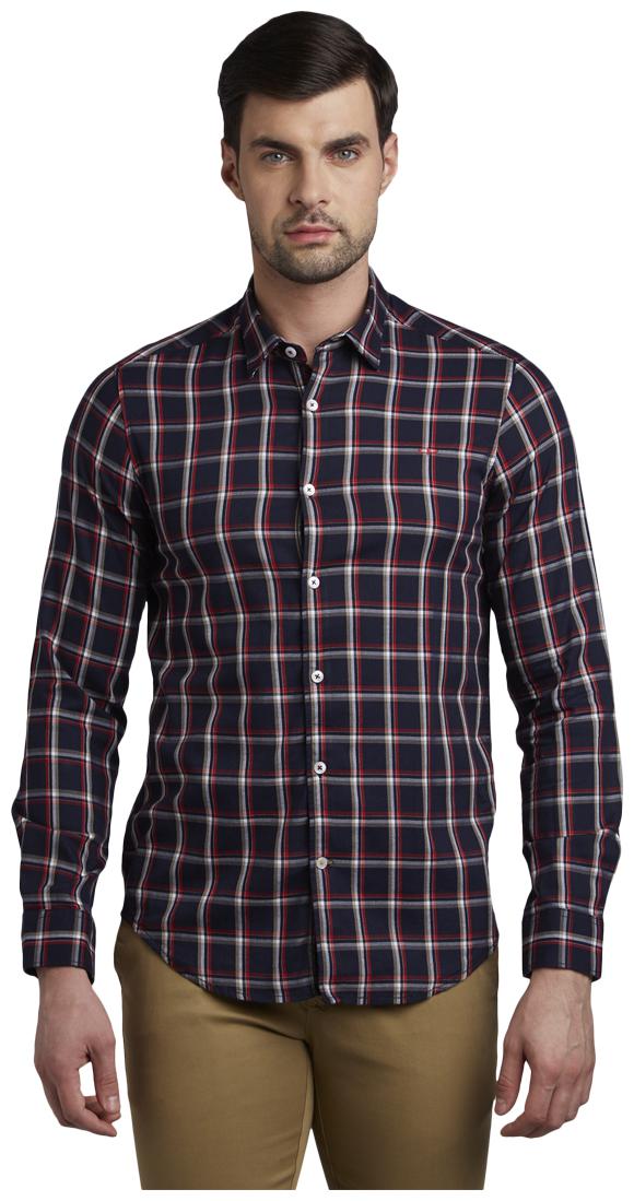 ColorPlus Men Multi Checked Slim Fit Casual Shirt