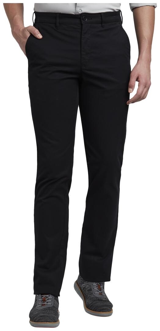 

ColorPlus Men Black Solid Tapered fit Regular trousers