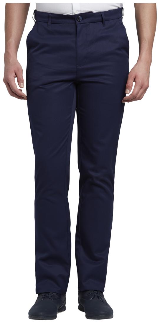 

ColorPlus Men Blue Solid Tapered fit Regular trousers