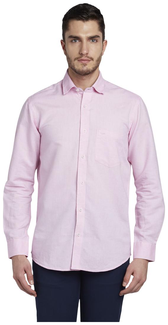 

ColorPlus Men Pink Solid Regular Fit Casual Shirt