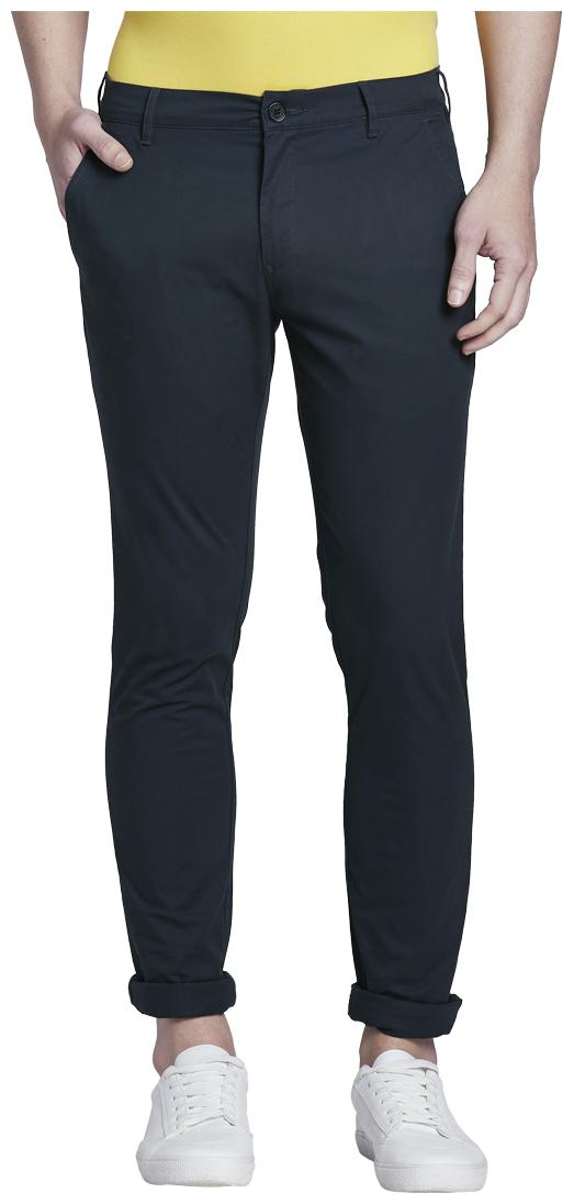 

ColorPlus Men Blue Solid Regular fit Regular trousers