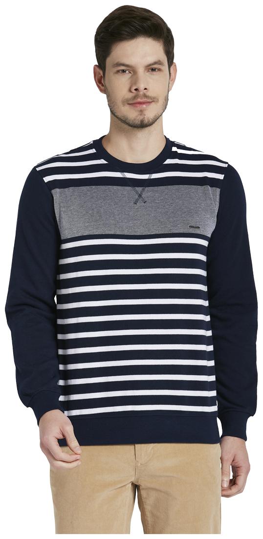 

ColorPlus Men Blue Round neck Sweatshirt