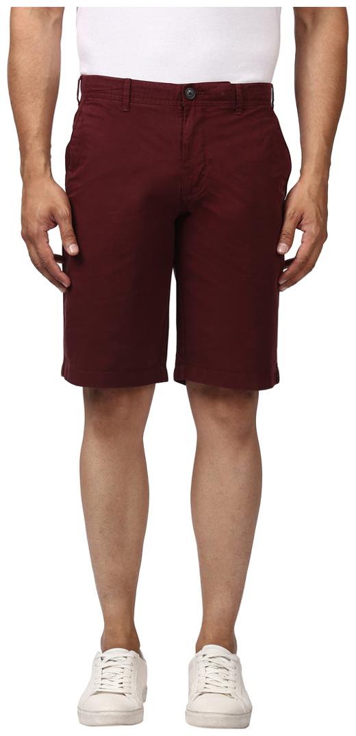

Colorplus Dark Maroon Tailored Fit Cotton Shorts