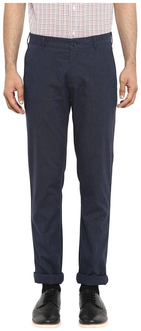 

ColorPlus Men Blue Solid Regular fit Regular trousers