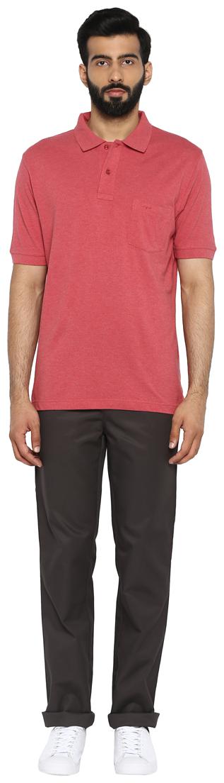 

ColorPlus Men Grey Solid Slim fit Regular trousers