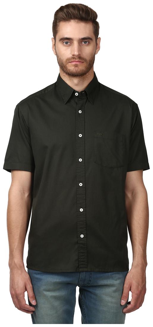 

ColorPlus Men Green Solid Regular Fit Casual Shirt